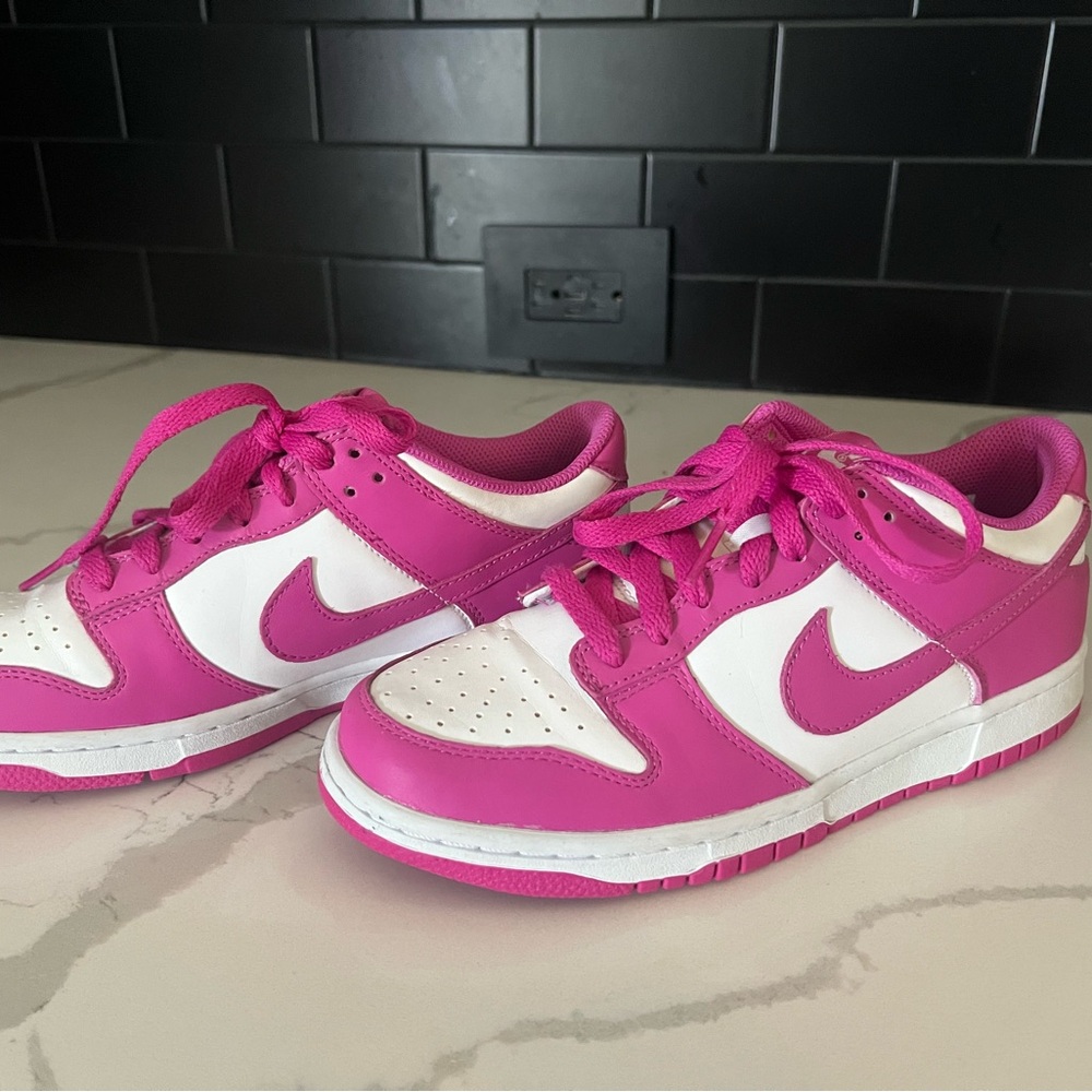 Nike Fuchsia and White Athletic Shoes